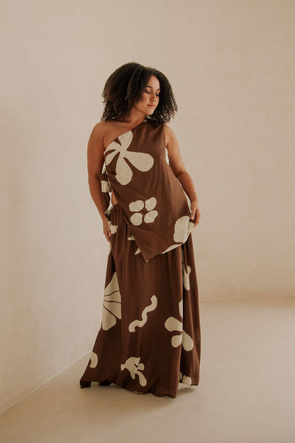 SAMPLE-Lessi Dress - Galene Brown