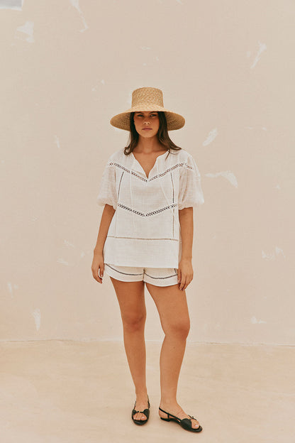 SAMPLE-Amelia Top - white