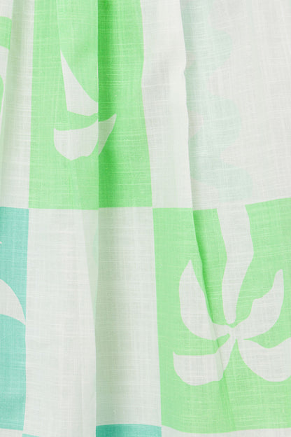 Talullah Midi Dress - Palm Tile Breeze