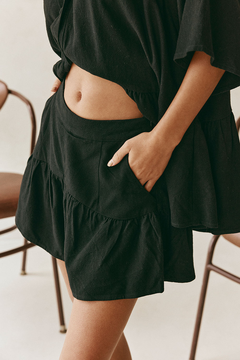 SAMPLE-Luna Shorts - Black