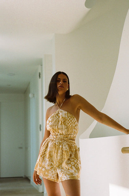 SAMPLE-Madeira Playsuit - Canyon