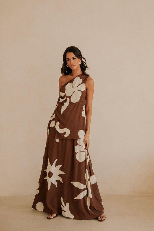 Lessi Dress - Galene Brown