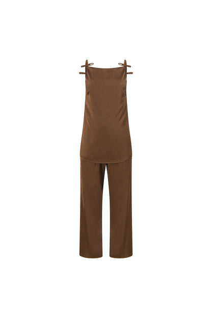 Kinsley Jumpsuit - Chocolate