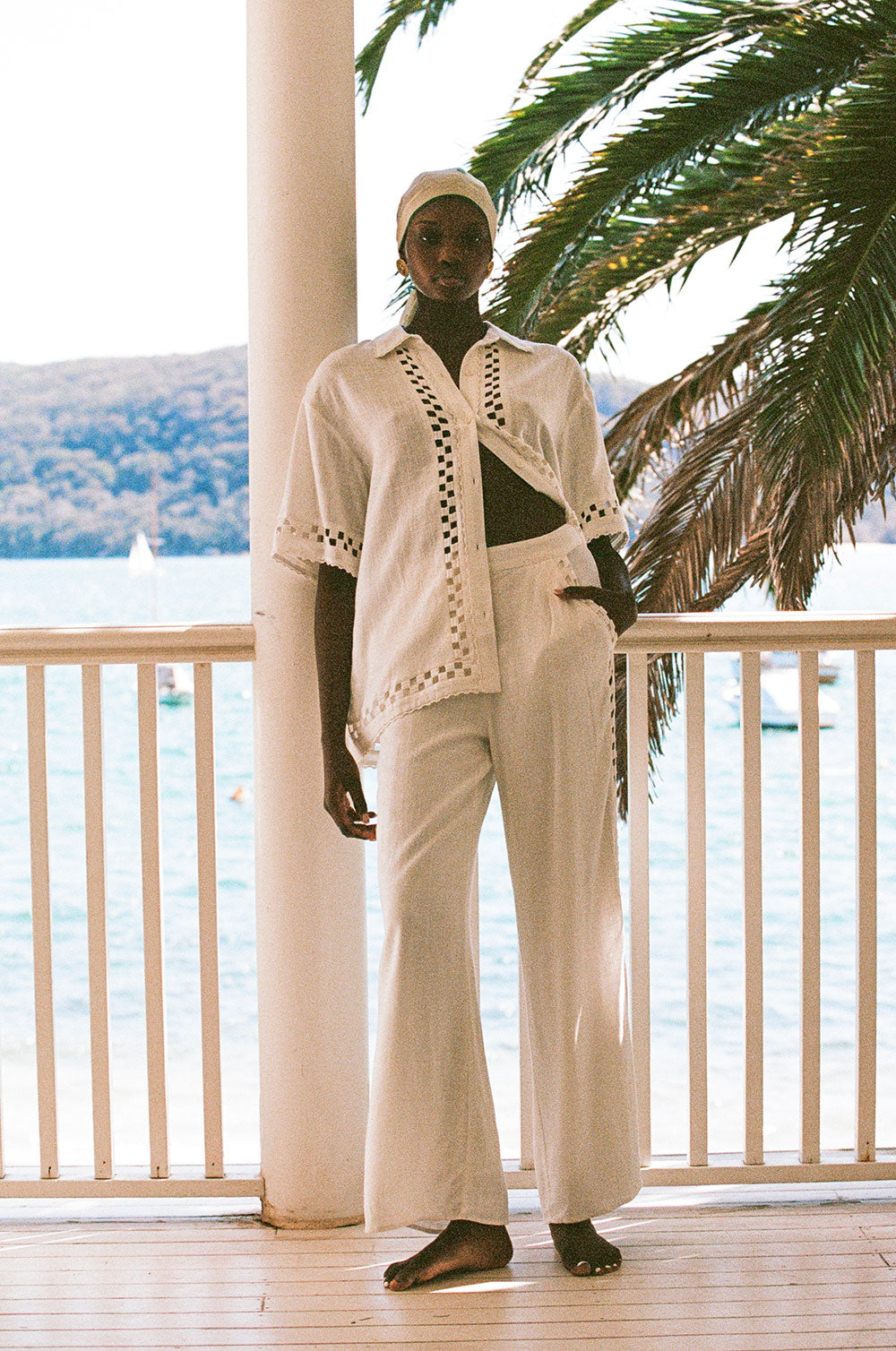 SAMPLE-Alyssia Pants - White