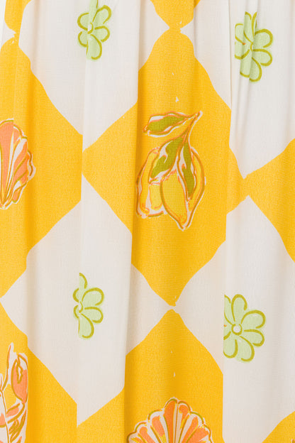 SAMPLE-Venetian Maxi Dress - Oceano Yellow
