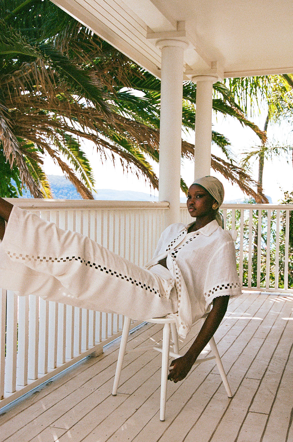 SAMPLE-Alyssia Pants - White